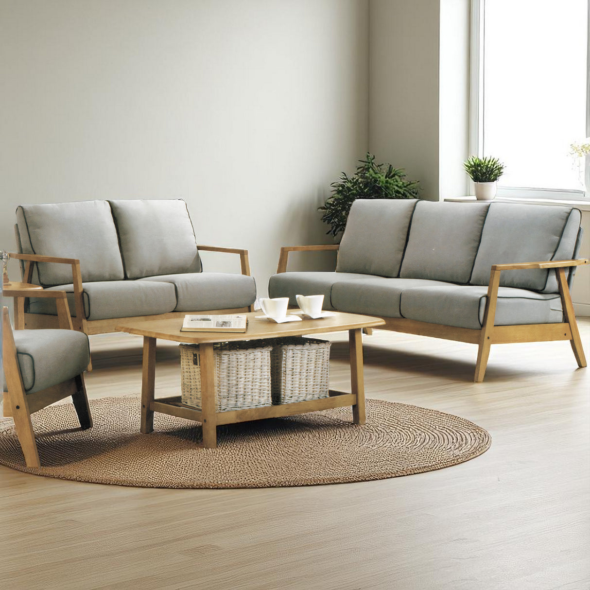 FROST TEAK WOOD SOFA