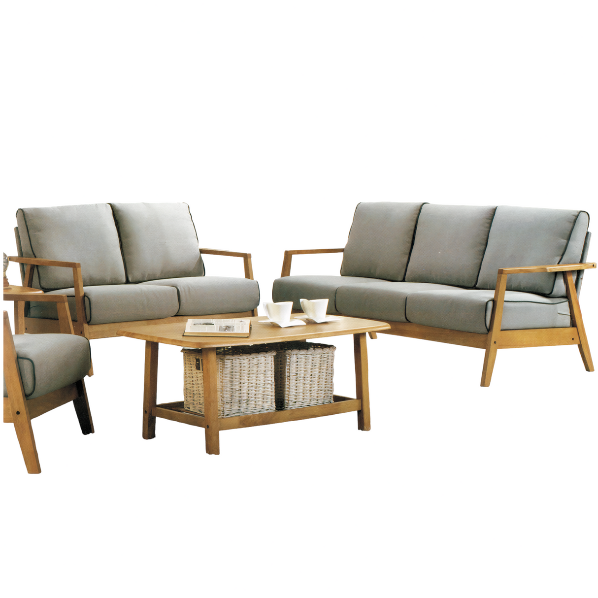 FROST TEAK WOOD SOFA - Nilambur Furniture