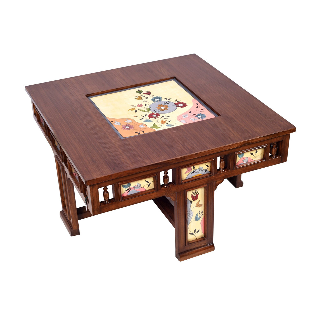 SIMONA 4 SEATER ROUND COFFEE TABLE