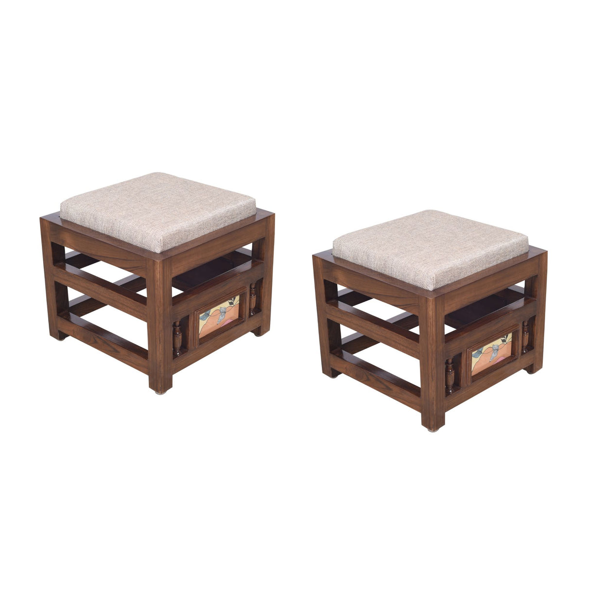 SIMONA 4 SEATER ROUND COFFEE TABLE