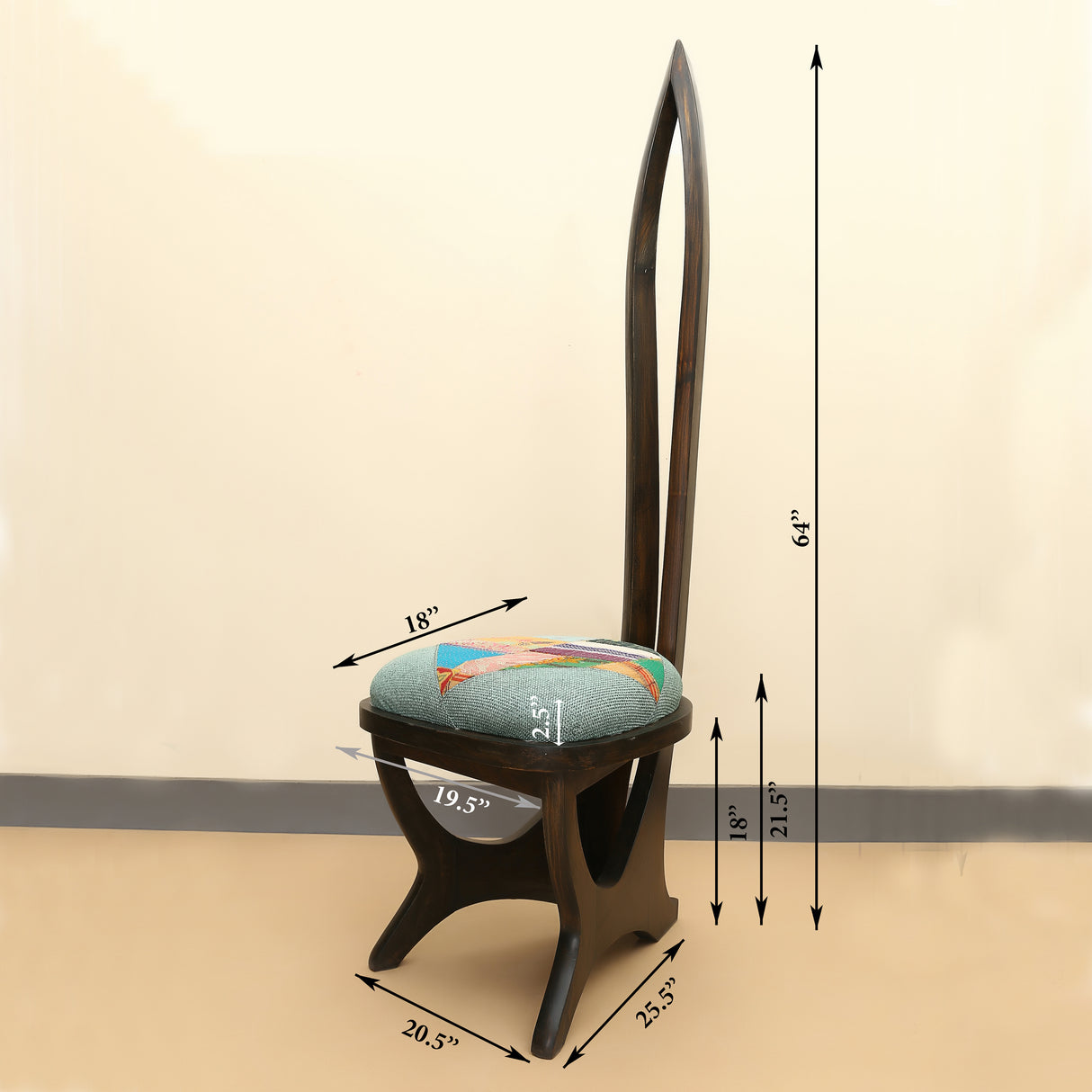 HELENA LOBBY CHAIR WITH STYLISH BACKREST