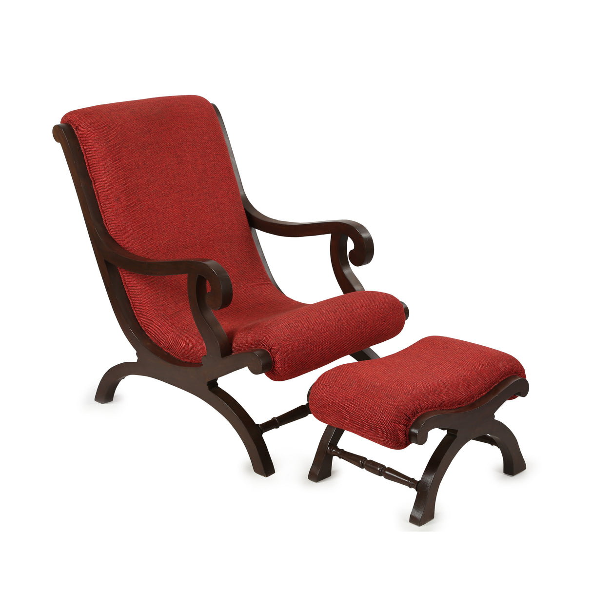 KINSE CHAIR WITH CUSHIONED FOOTREST