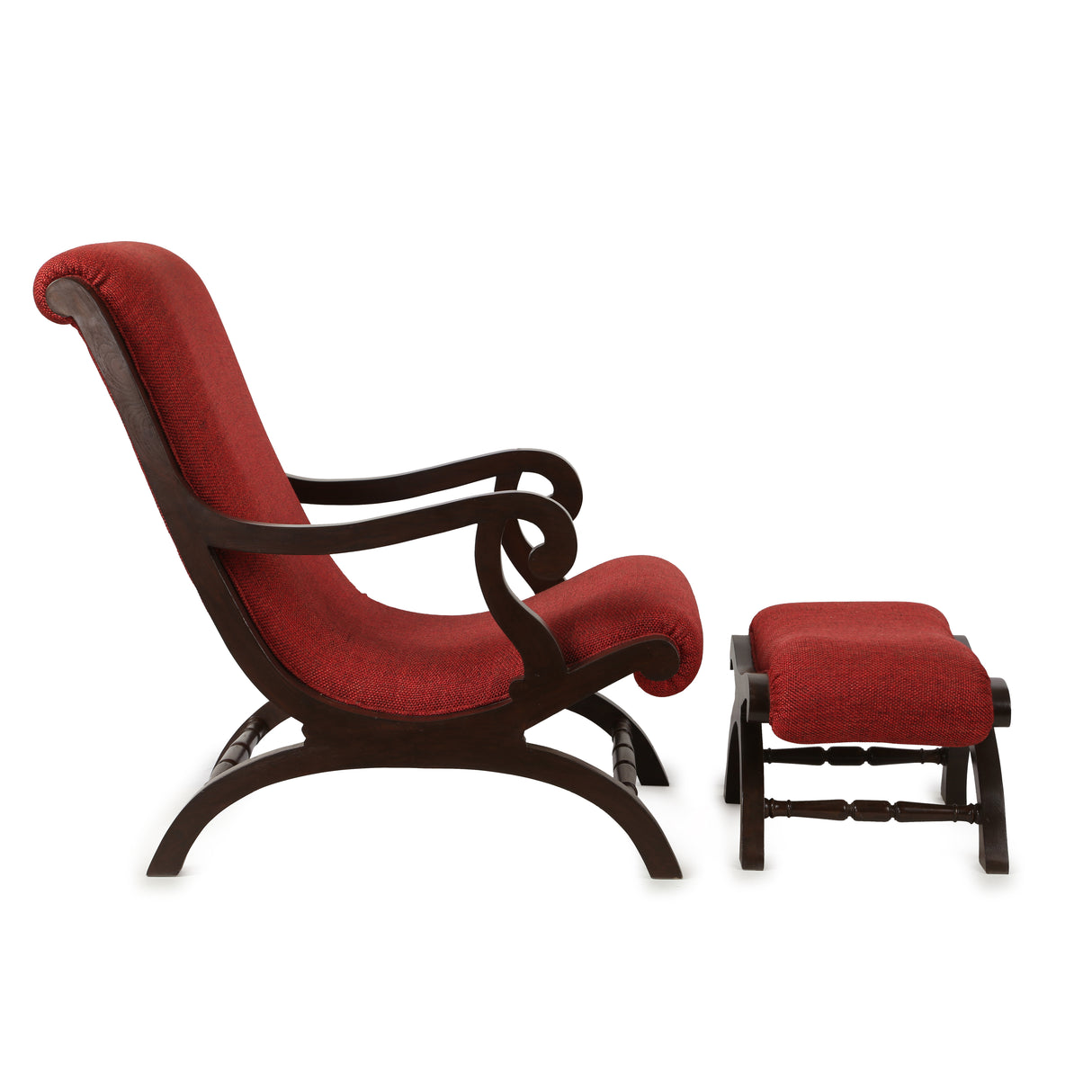 KINSE CHAIR WITH CUSHIONED FOOTREST