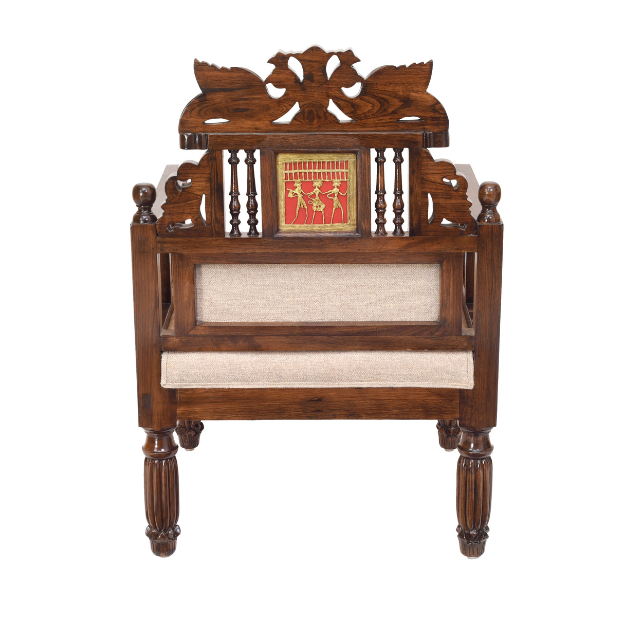 MALLIKA SINGLE SEATER TEAK WOOD SOFA