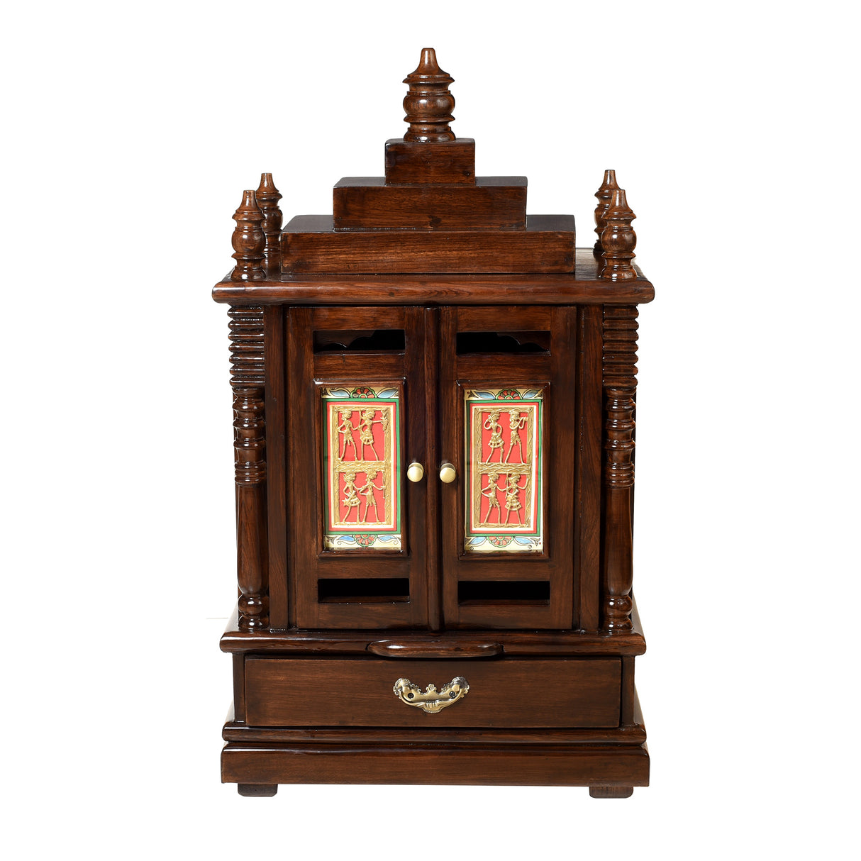 DIPTI 1 TEAK WOOD POOJA MANDIR