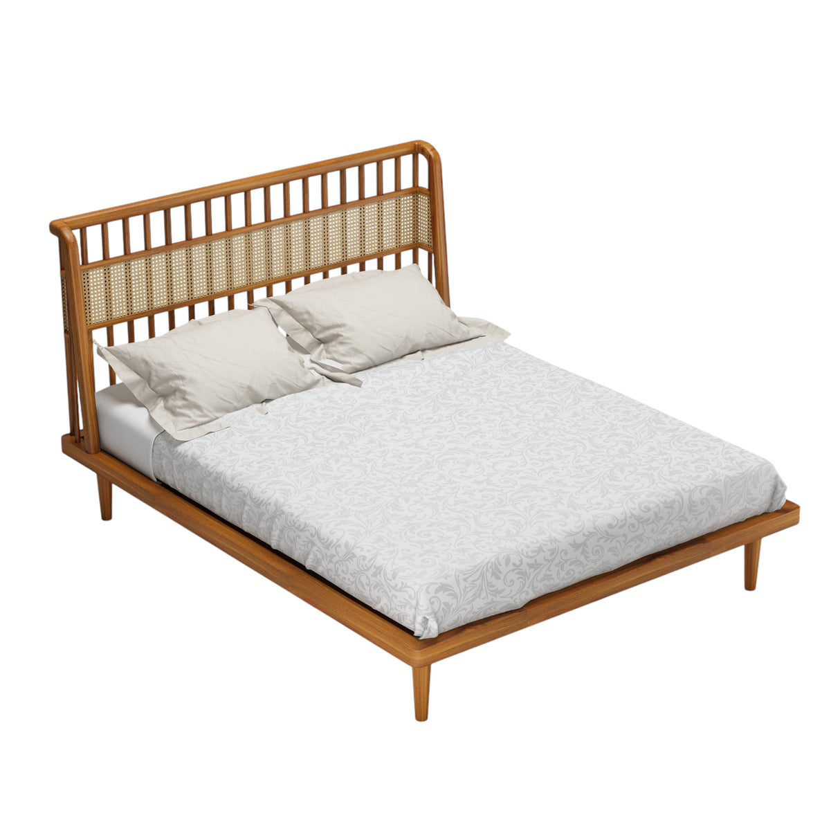 NEO RATTAN TEAK BED COT