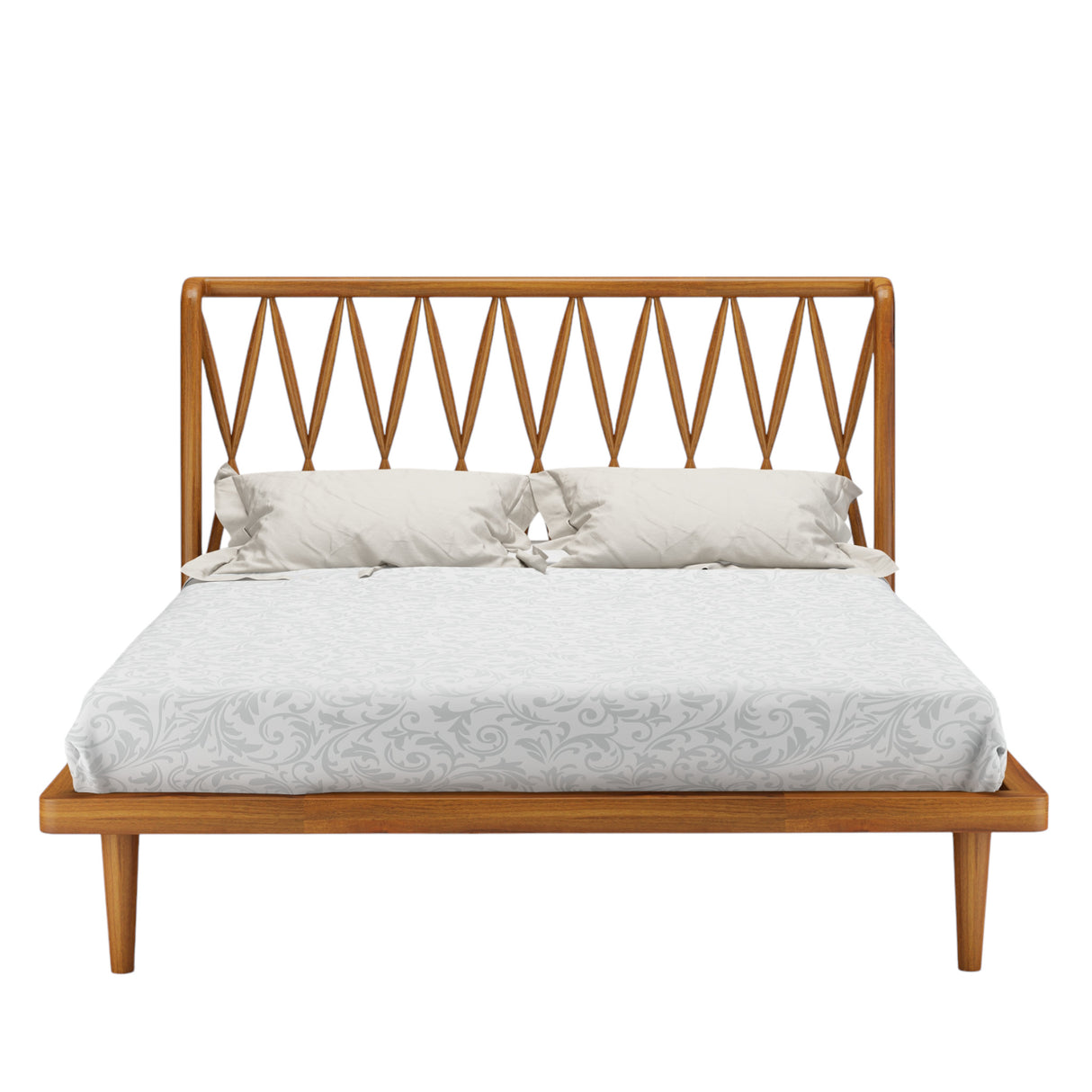 CROSSOVER TEAK BED COT