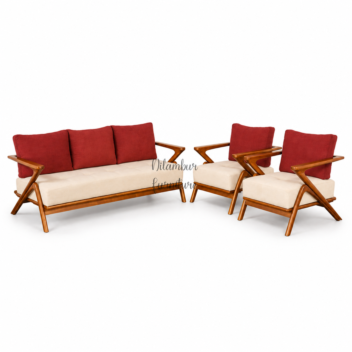 HOPPER TEAK WOOD SOFA