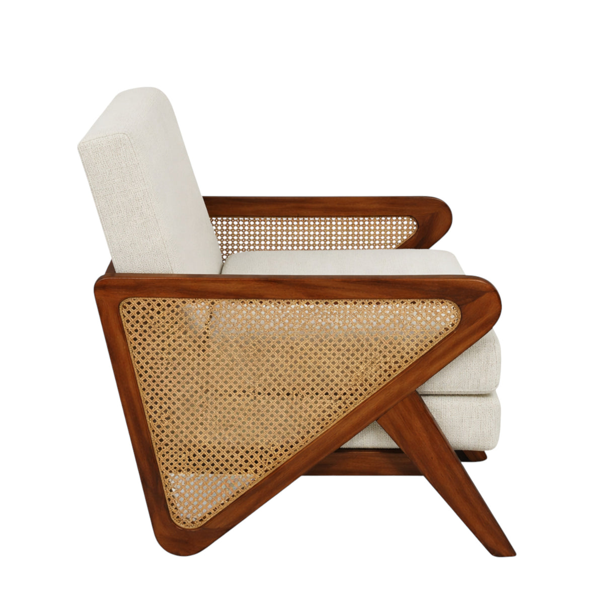 GEM TEAK WOOD RATTAN SOFA