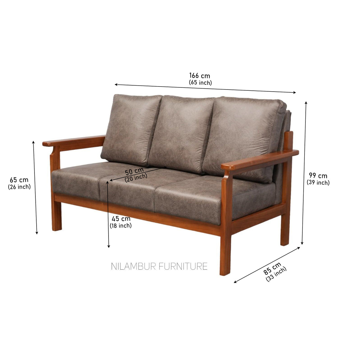 AMAZE TEAK WOOD SOFA