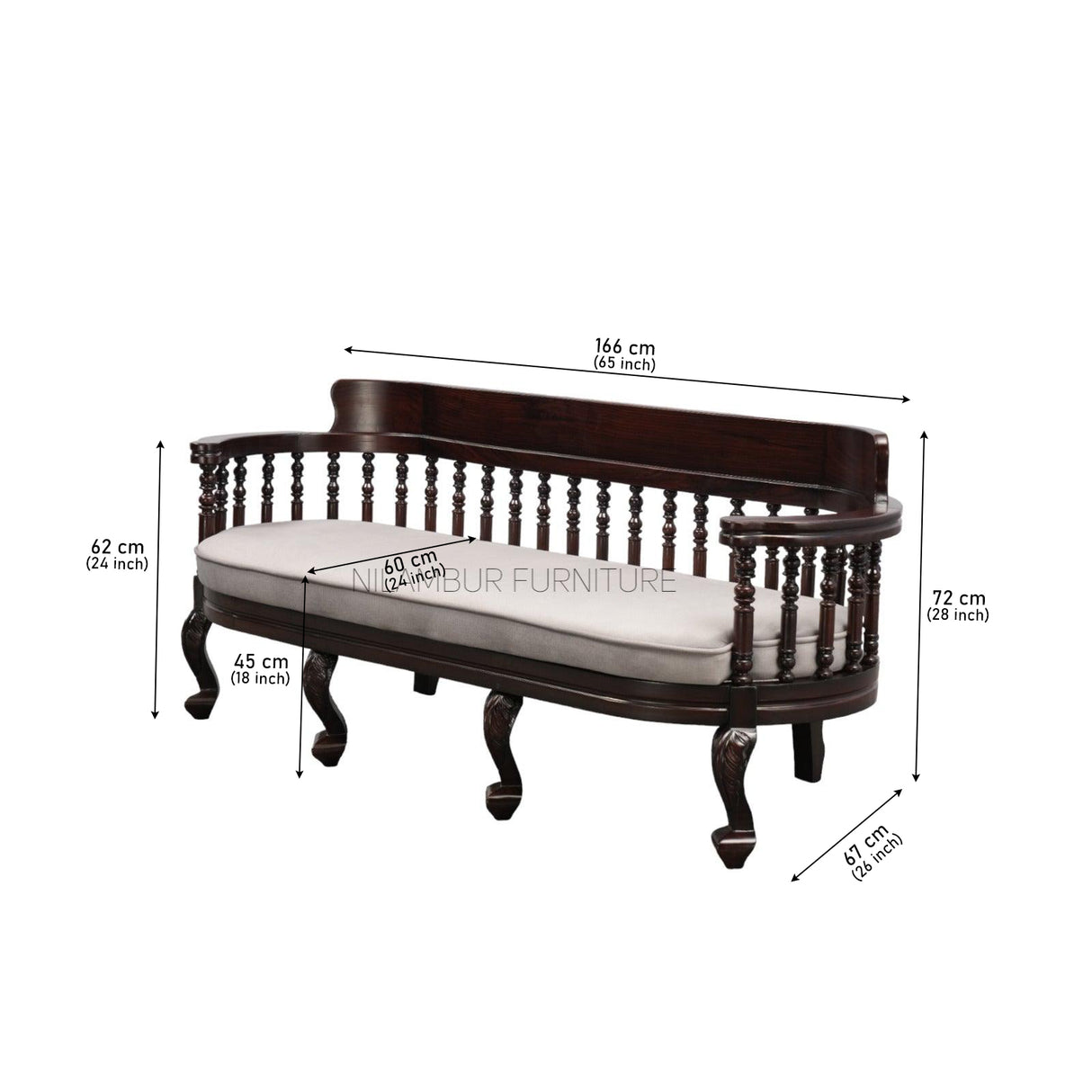 RAWSON ROSEWOOD SOFA