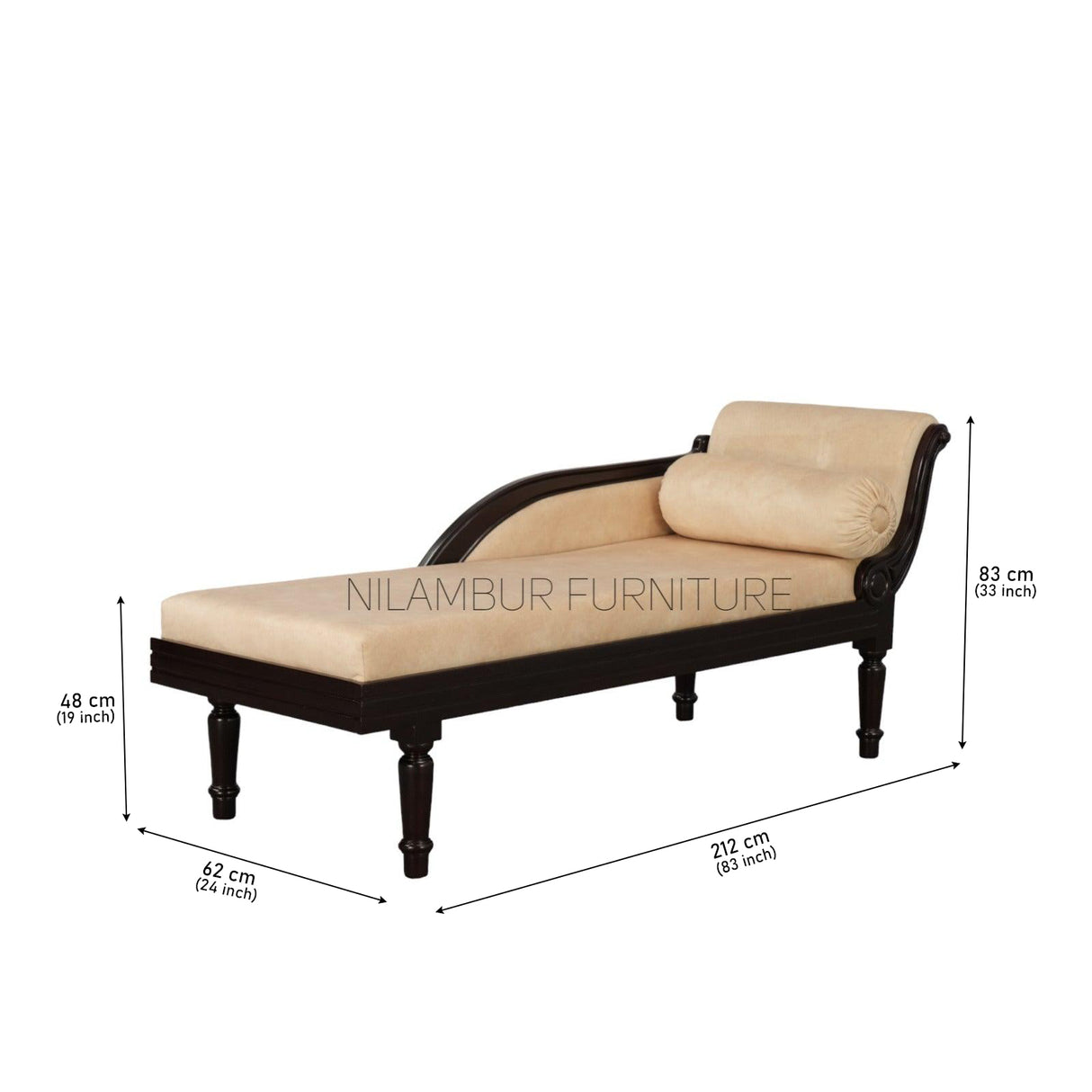 RISHI MAHOGONY DIWAN