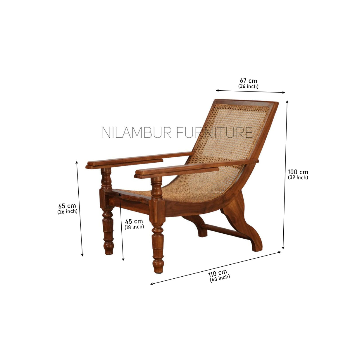 ISHA TEAK WOOD PLANTATION CHAIR