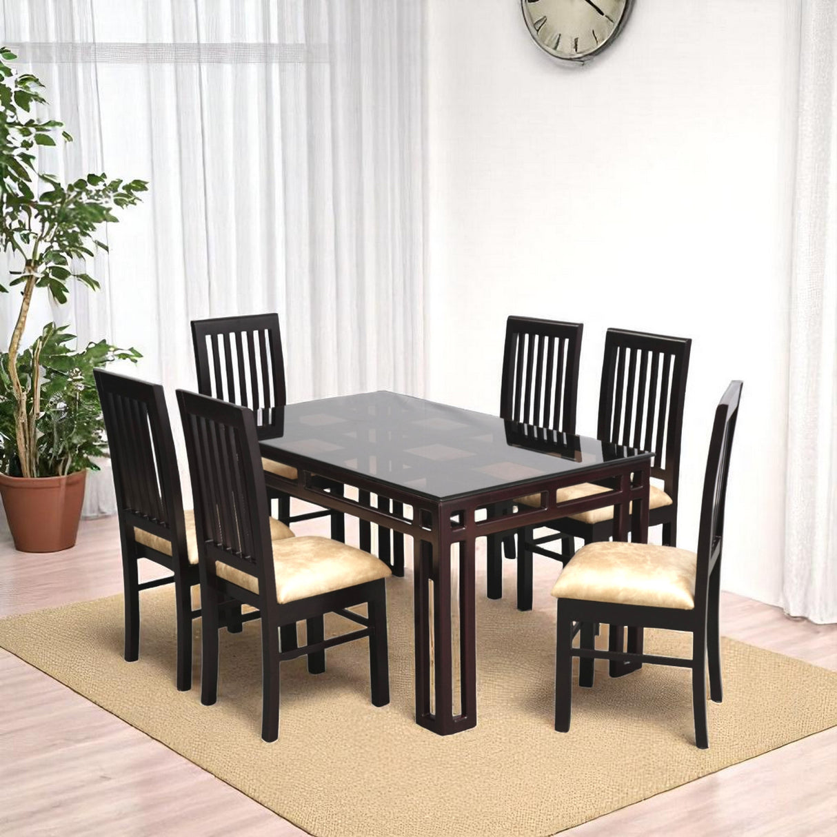 MIA MAHOGONY DINING SET
