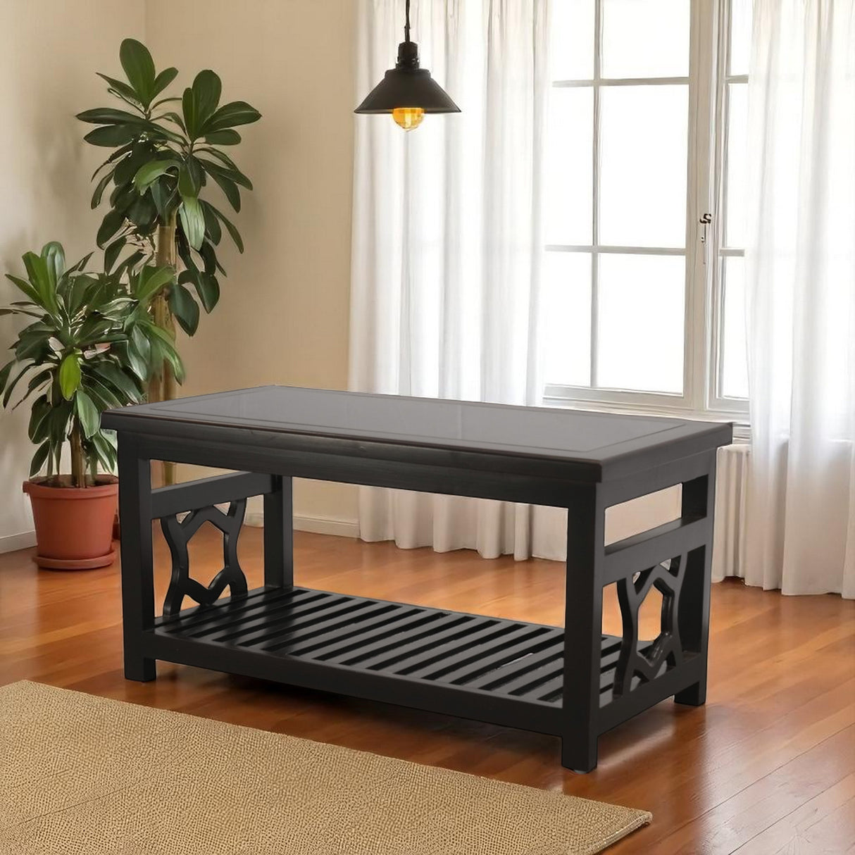 AKASH MAHOGONY COFFEE TABLE