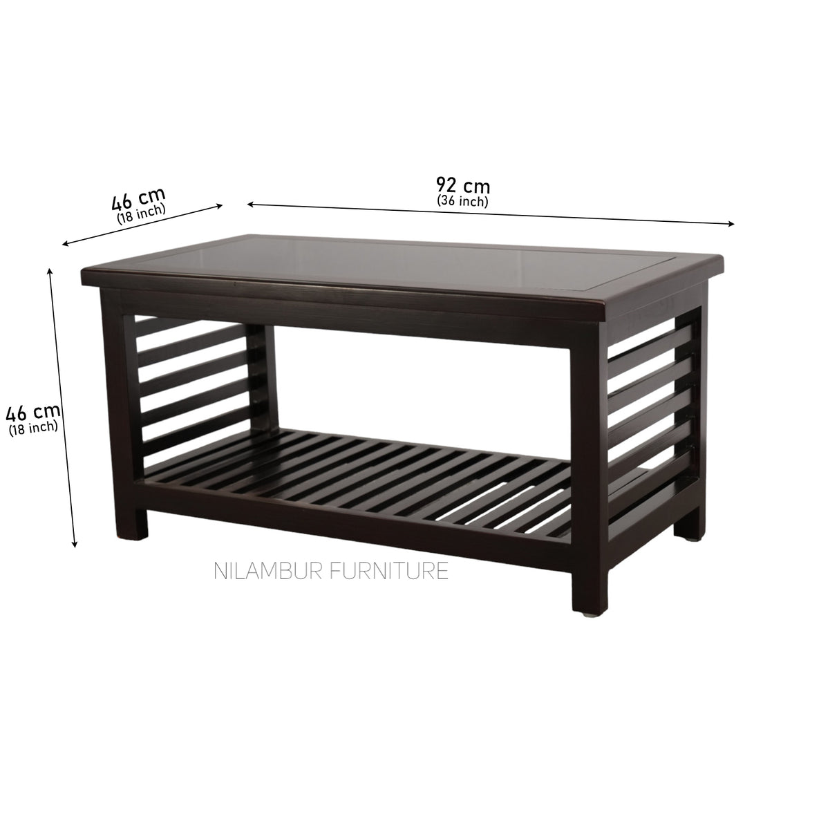 AMITA MAHOGONY COFFEE TABLE