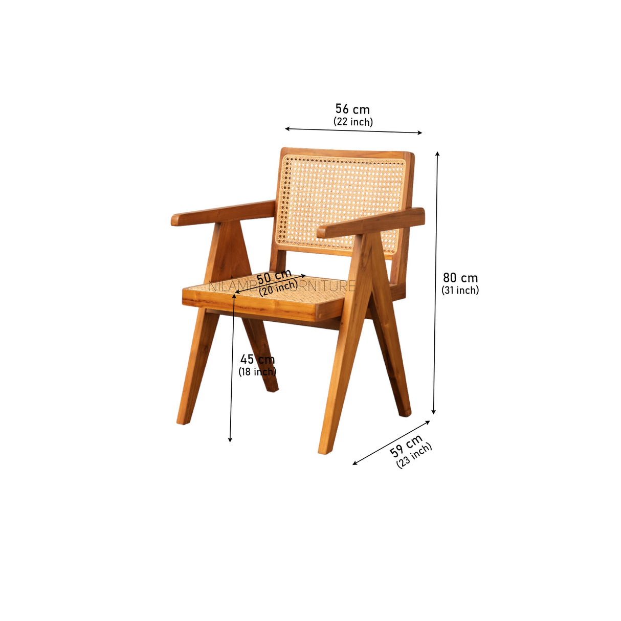 CHANDIGHAR TEAK WOOD CHAIR