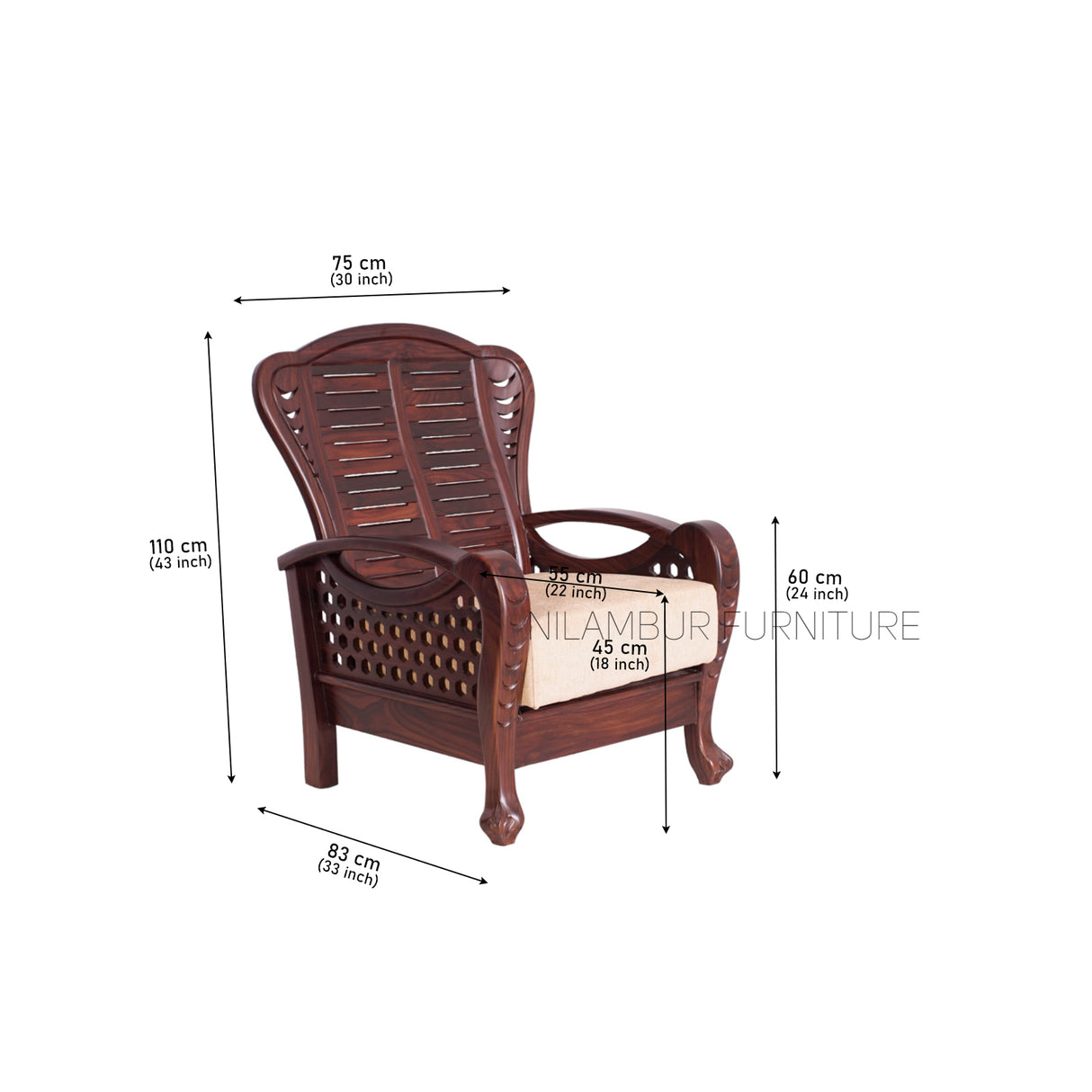 FORTUNE ROSEWOOD SOFA