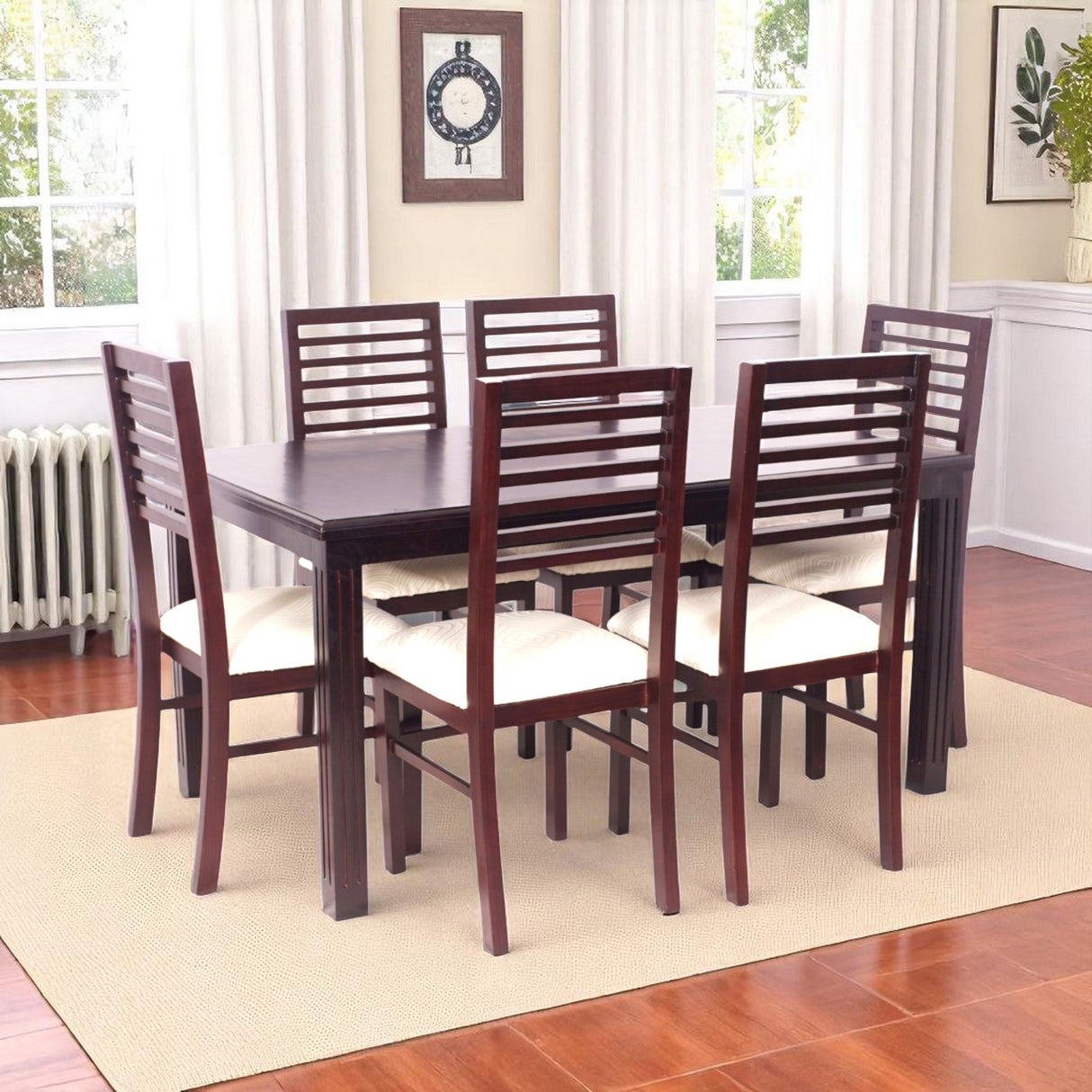 VIOLET MAHOGONY DINING SET