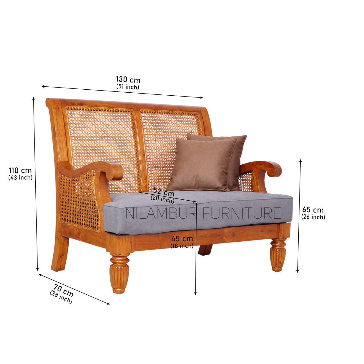 ADMIRE TEAK WOOD SOFA