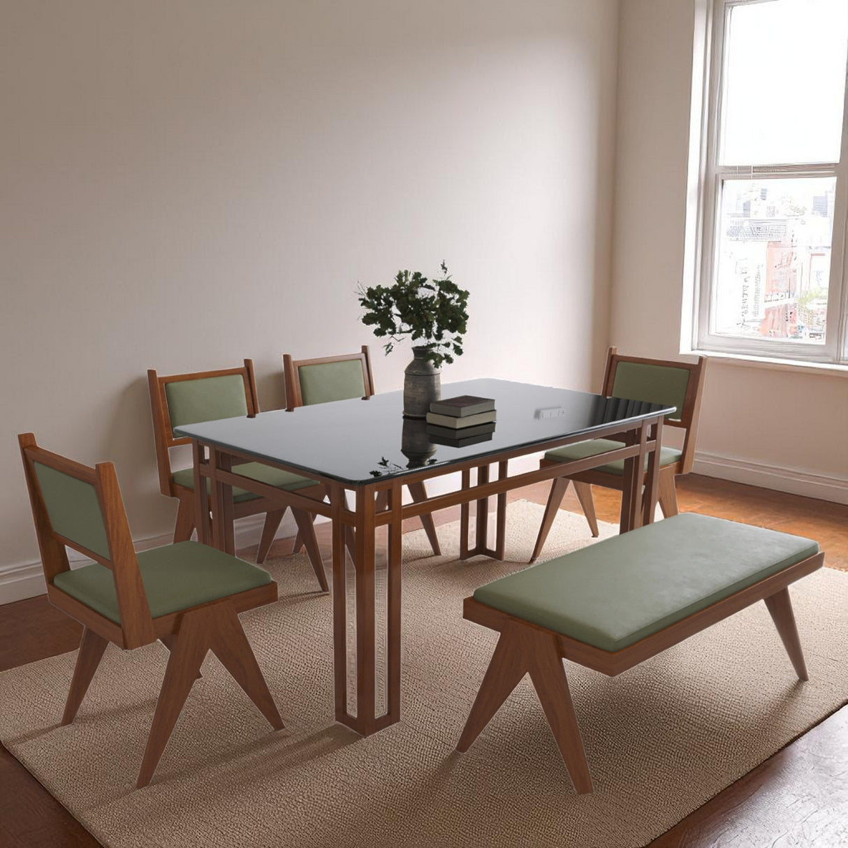 MAGIC TEAK WOOD DINING SET
