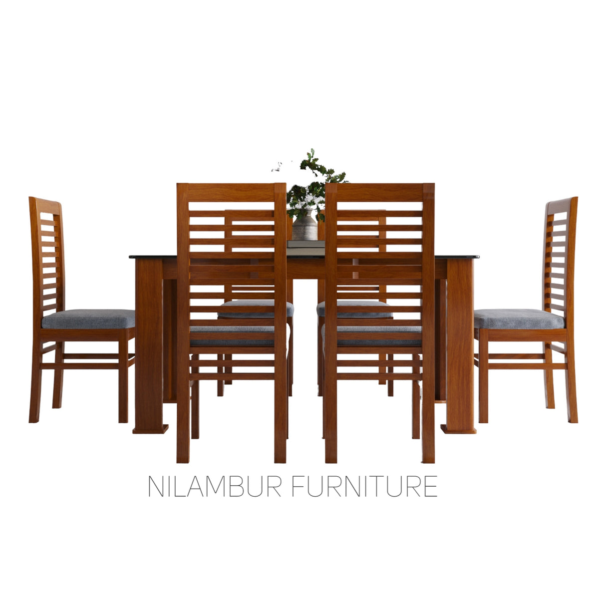 CELIO TEAK WOOD DINING SET - Nilambur Furniture