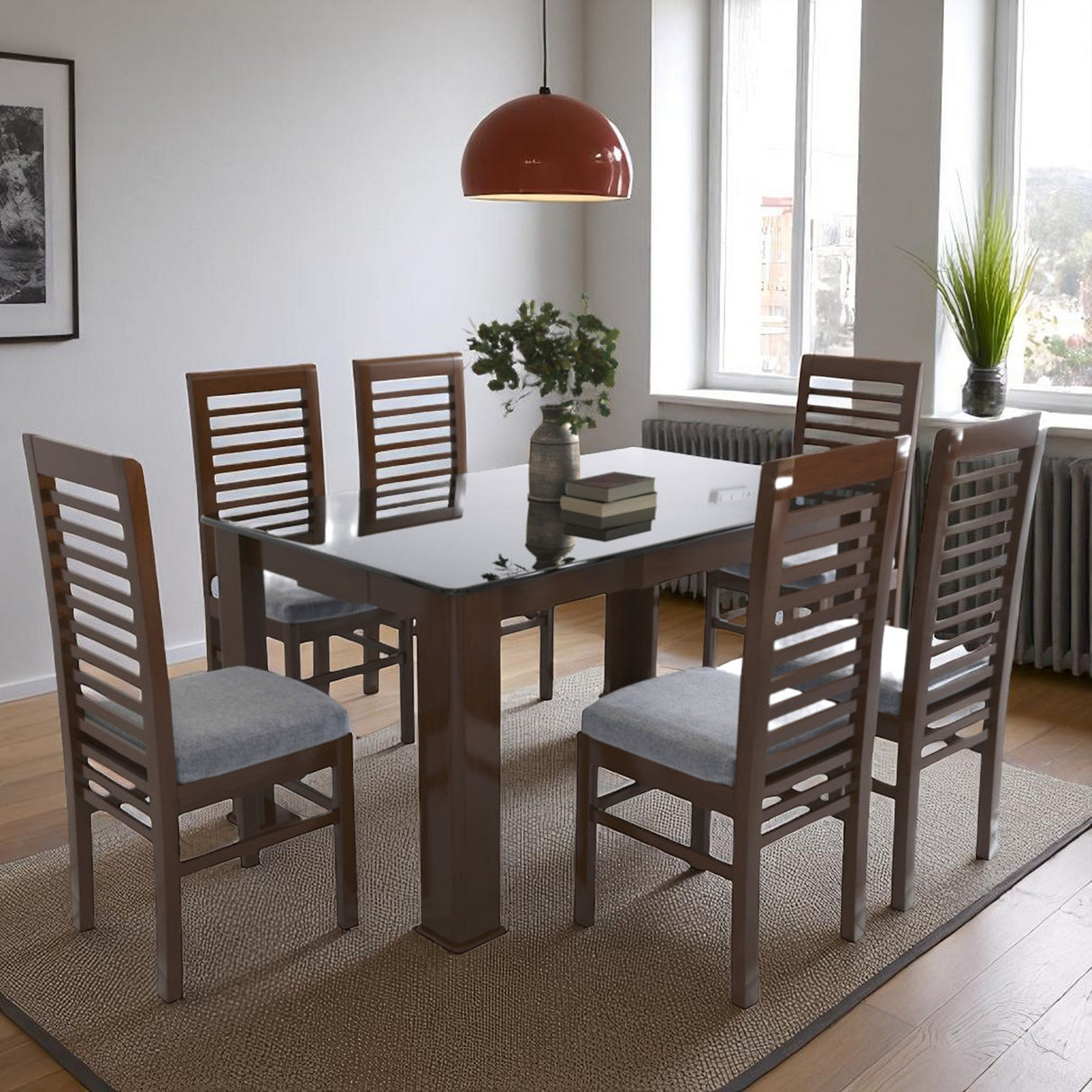 CELIO MAHOGONY DINING SET