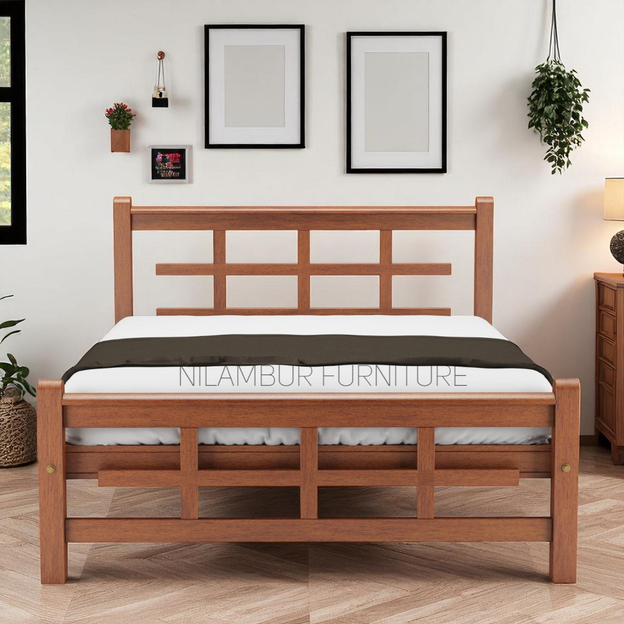 ITALIA TEAK WOOD BED COT
