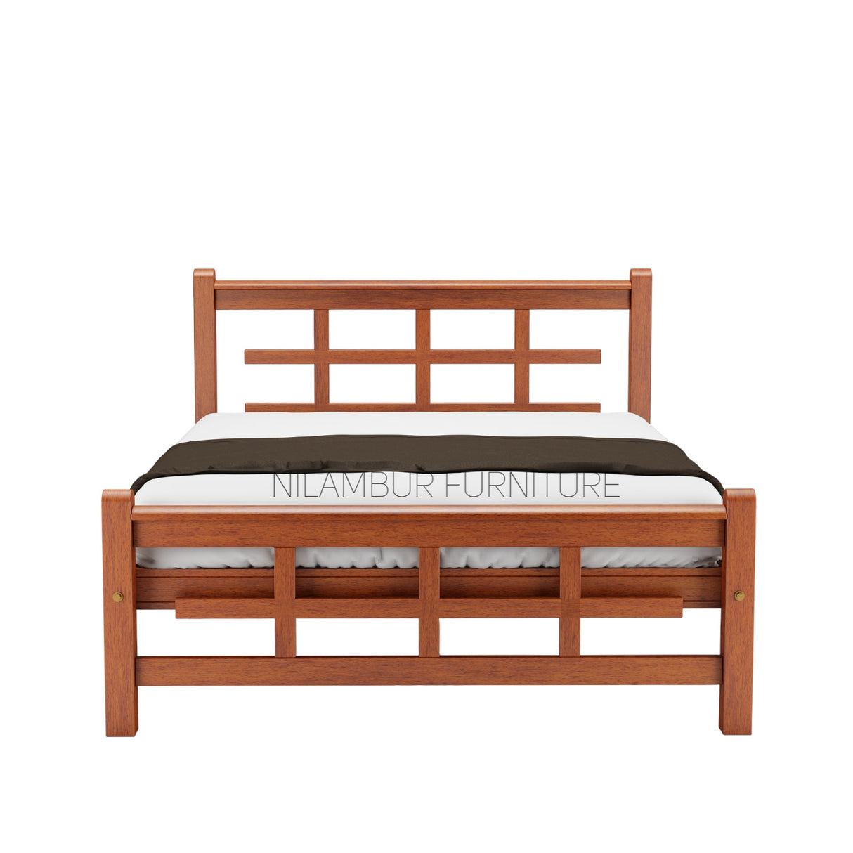ITALIA TEAK WOOD BED COT - Nilambur Furniture