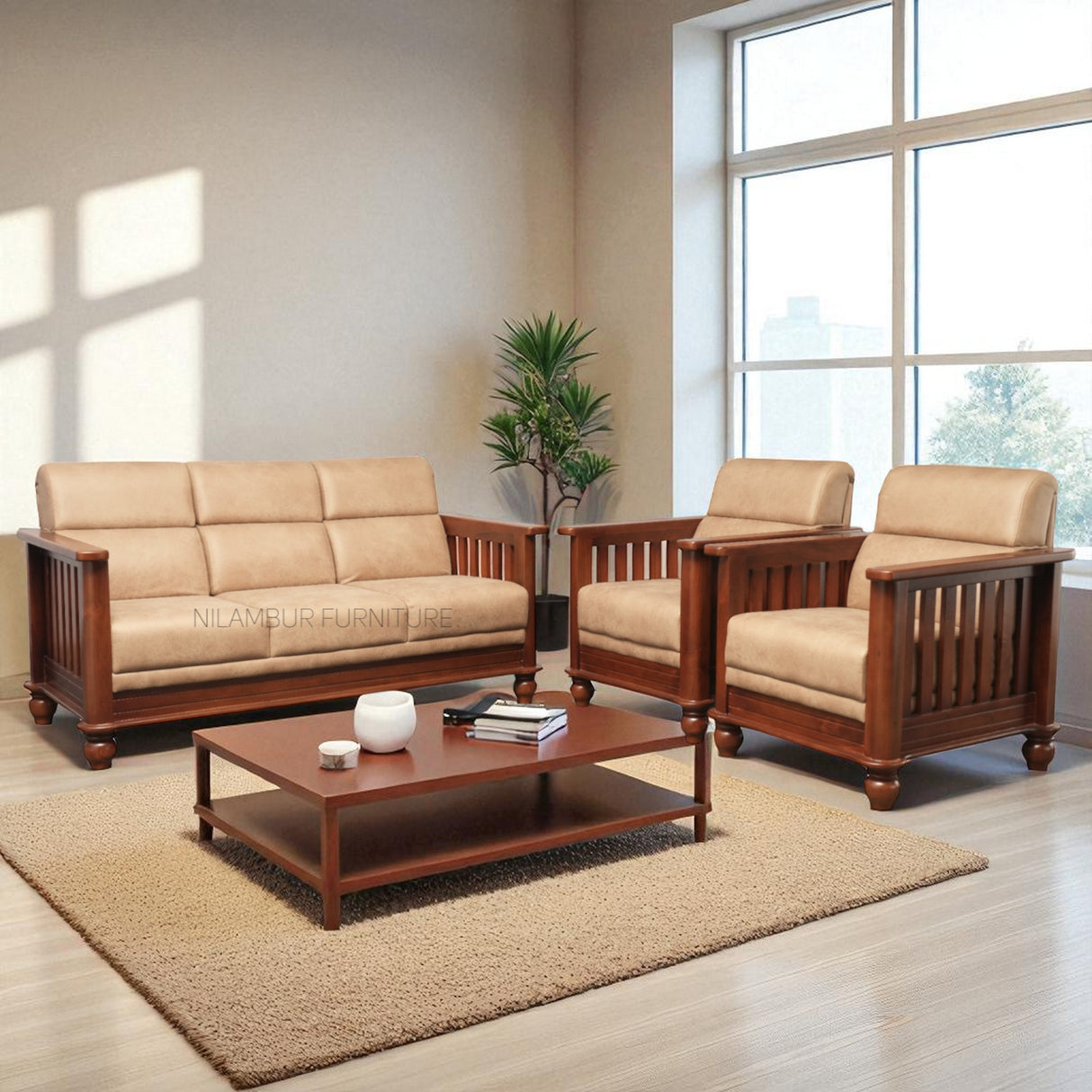 PARKER TEAK WOOD SOFA