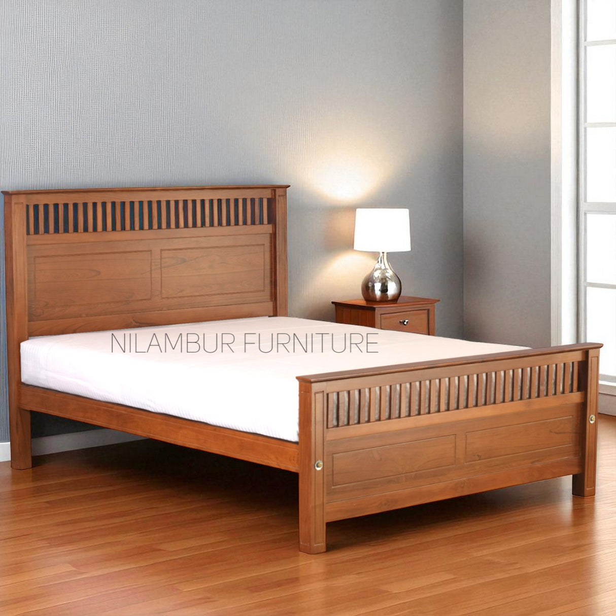 NEOMI TEAK WOOD BED COT