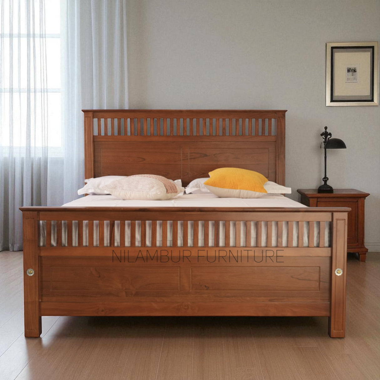 NEOMI TEAK WOOD BED COT