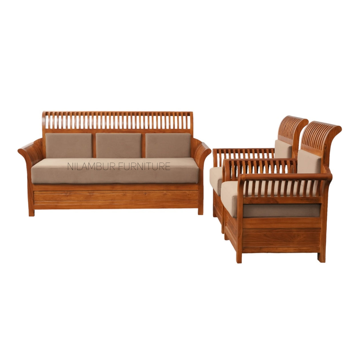 ORCHID TEAKWOOD SOFA - Nilambur Furniture