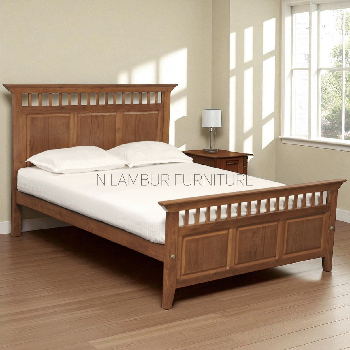 SKY TEAK WOOD BED COT