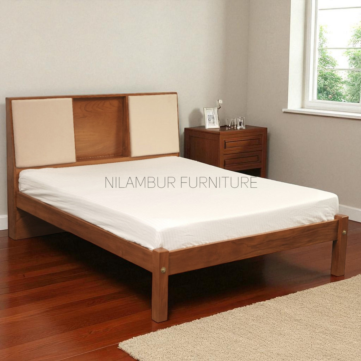 LIAM TEAK WOOD BED COT