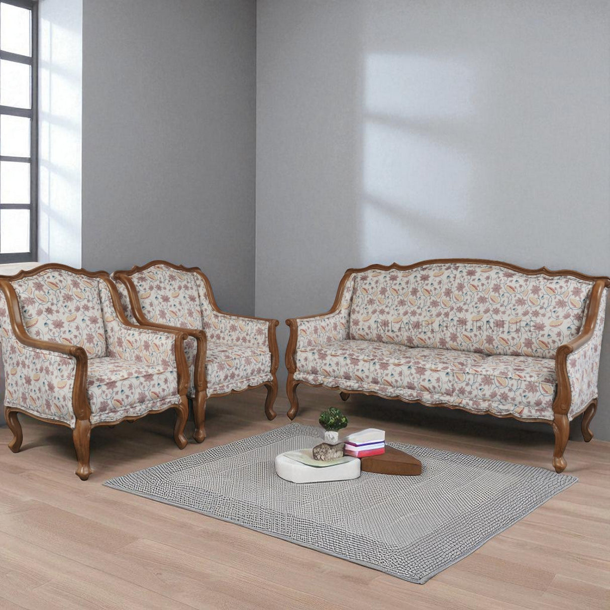 RAYMOND TEAK WOOD SOFA