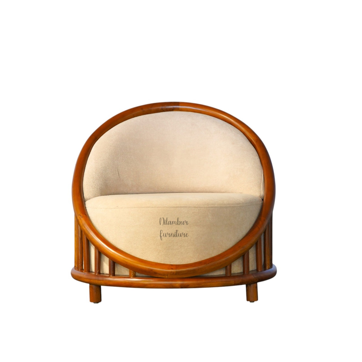 SHELL TEAK WOOD SOFA