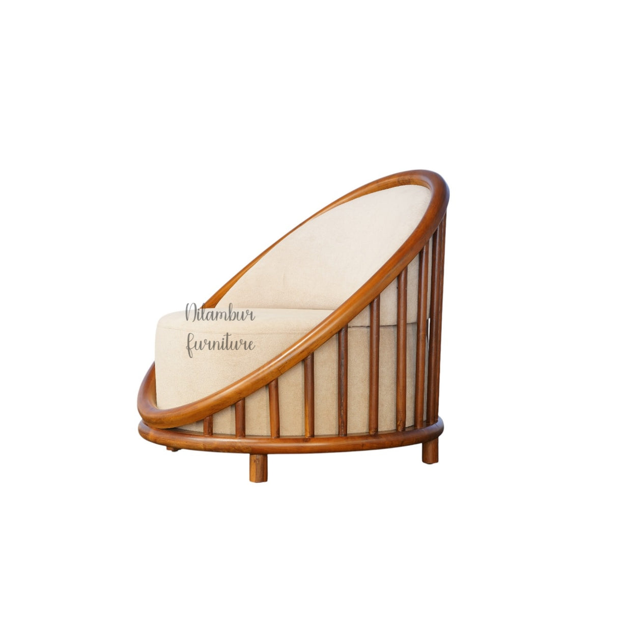 SHELL TEAK WOOD SOFA