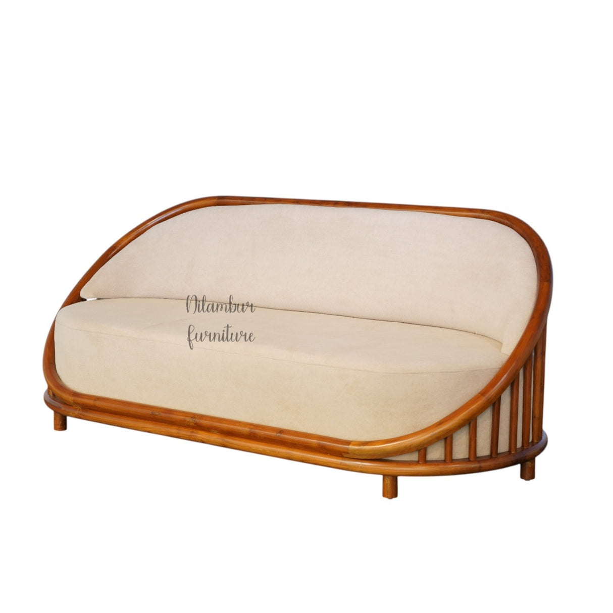 SHELL TEAK WOOD SOFA