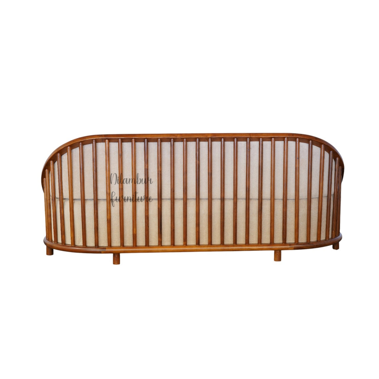 SHELL TEAK WOOD SOFA