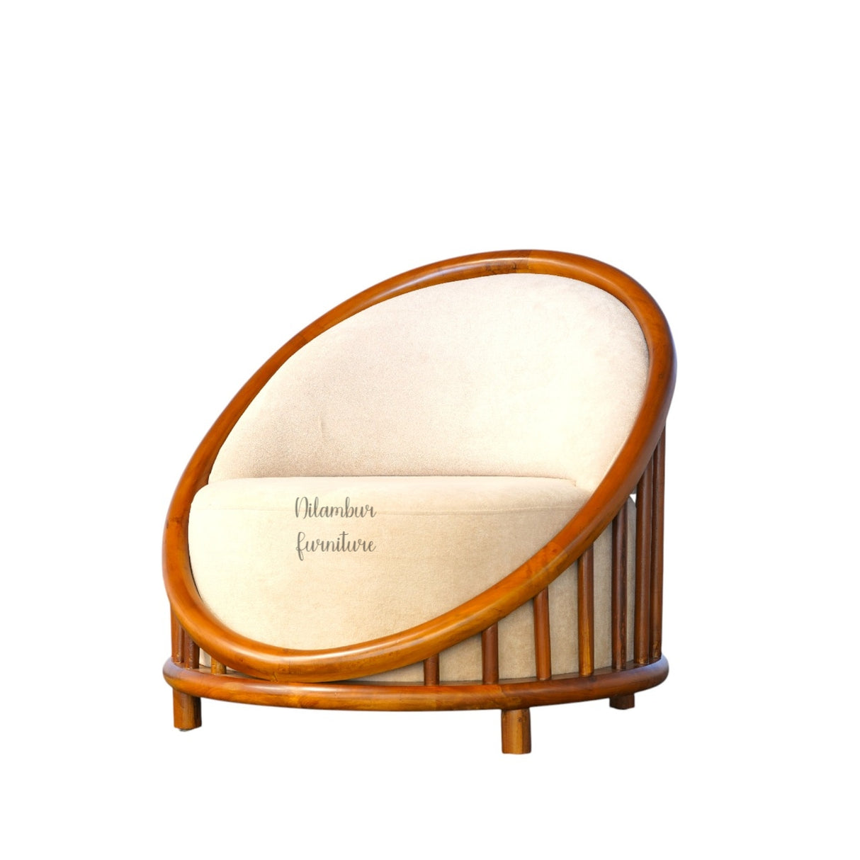 SHELL TEAK WOOD SOFA