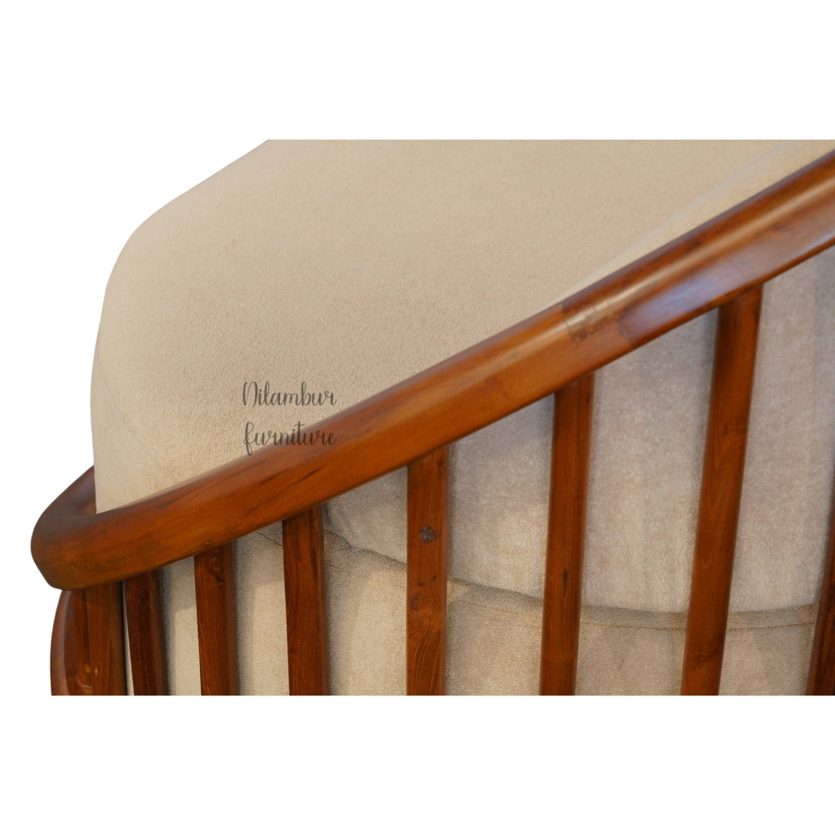 SHELL TEAK WOOD SOFA