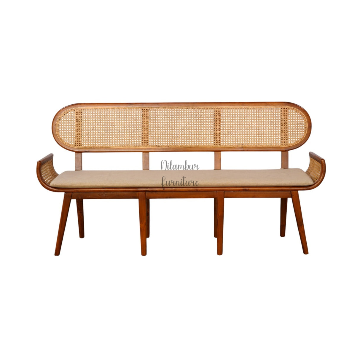 VANCHI TEAK WOOD RATTAN SOFA