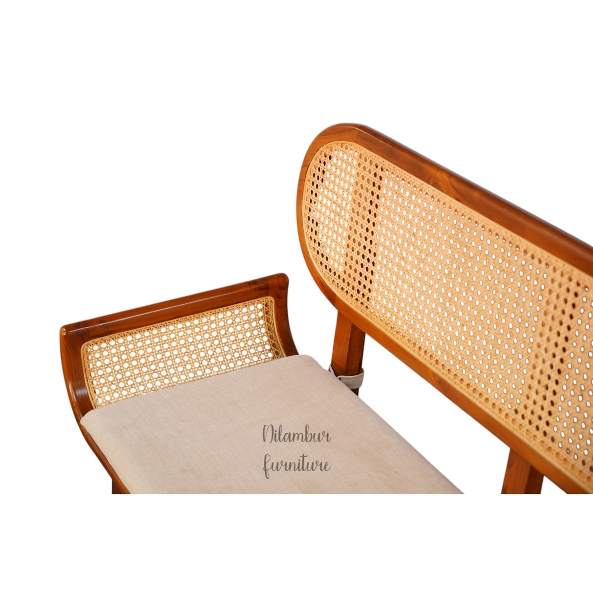 VANCHI TEAK WOOD RATTAN SOFA