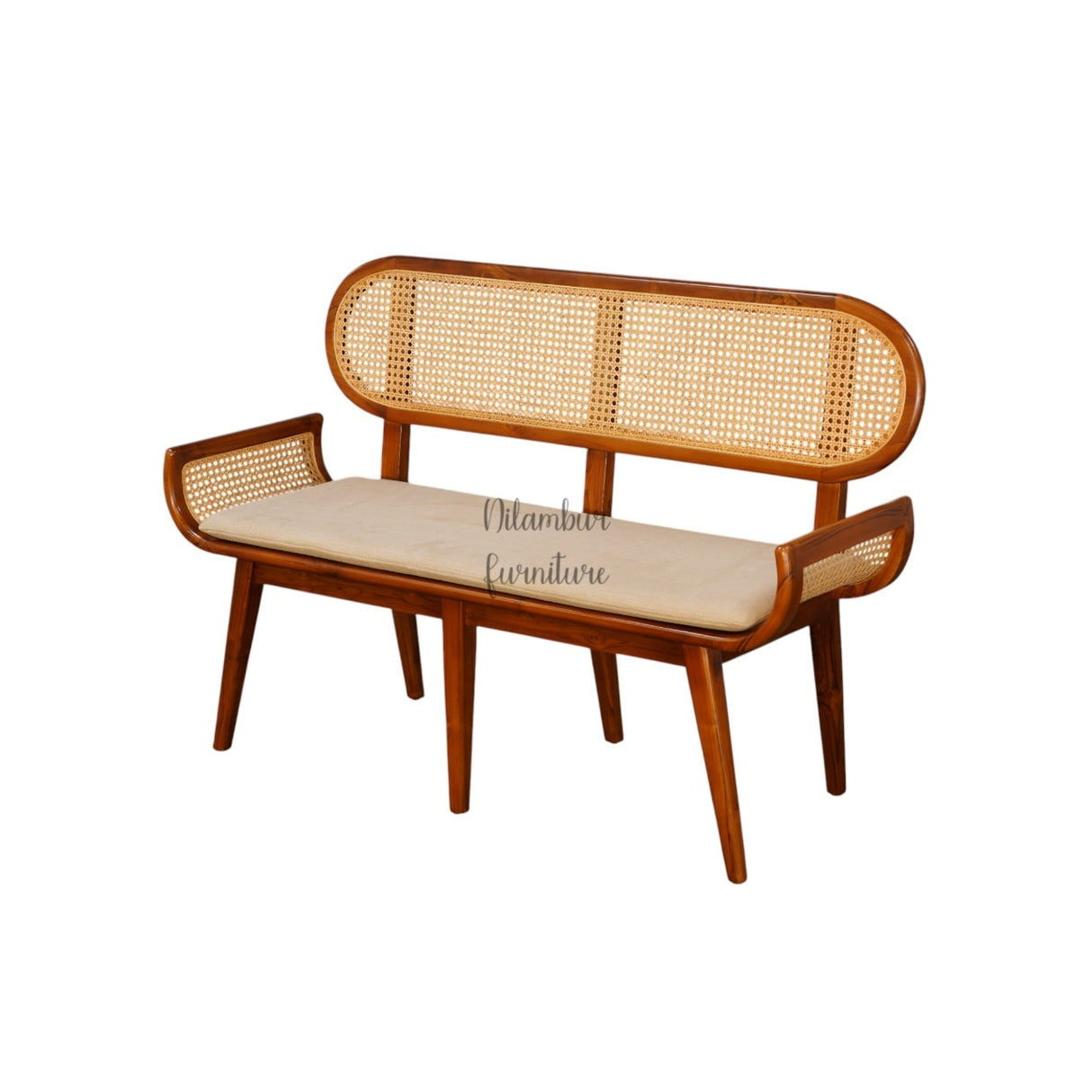 VANCHI TEAK WOOD RATTAN SOFA