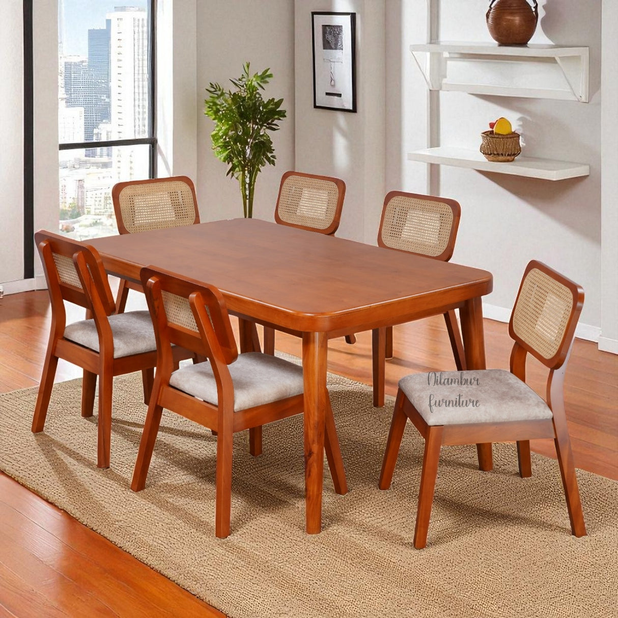 UNITED MAHOGONY DINING SET
