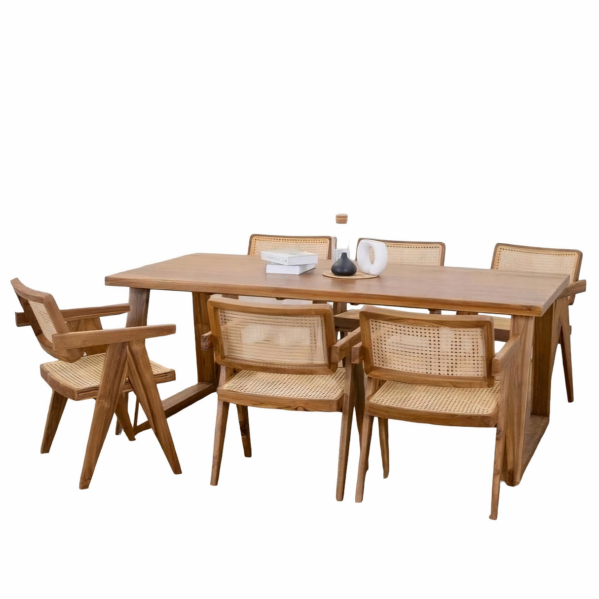 REYNOLDS TEAK WOOD DINING SET