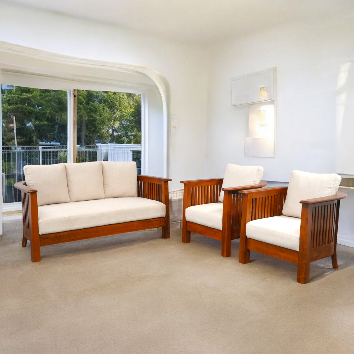 ELROY TEAK WOOD SOFA