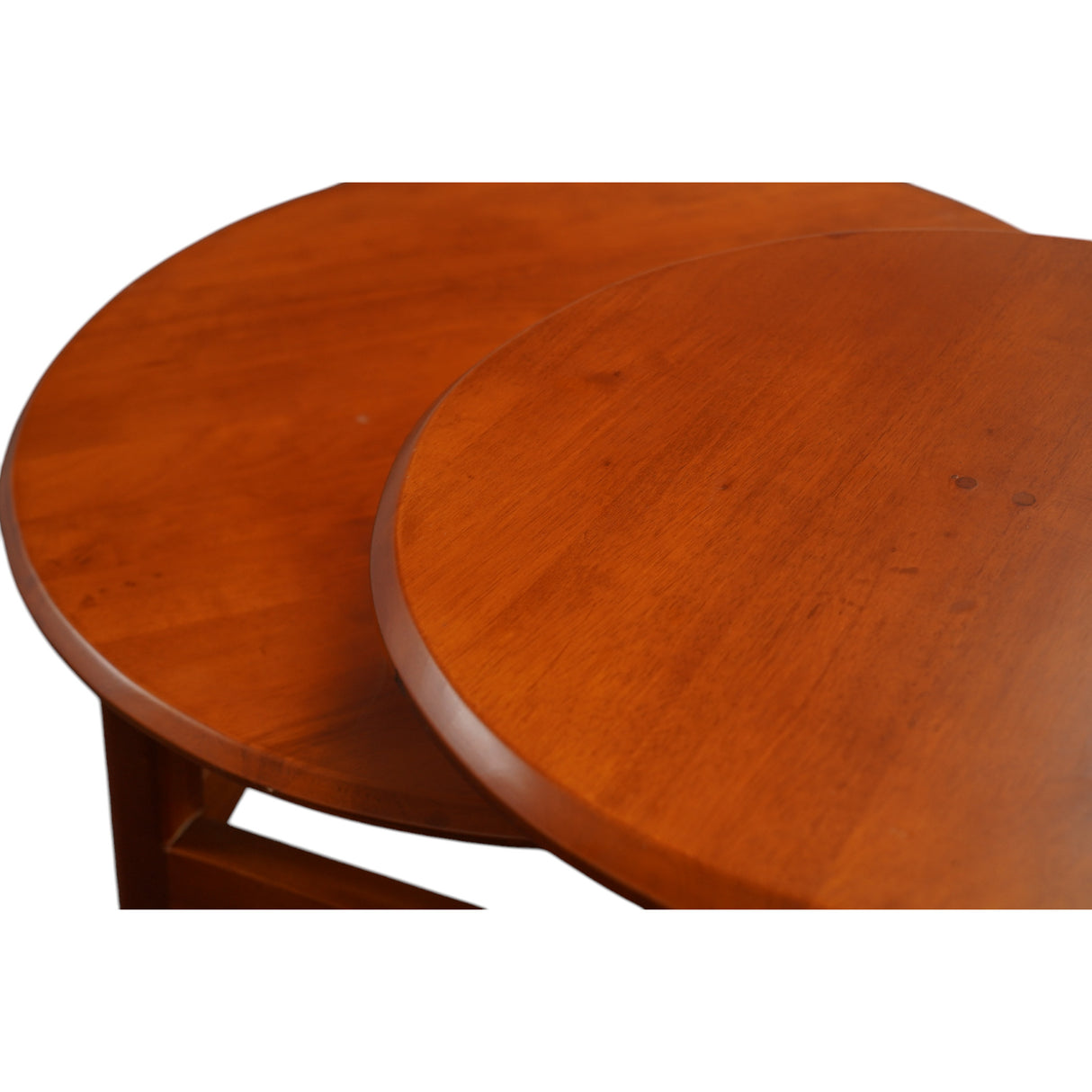 DRUM MAHOGONY COFFEE TABLE