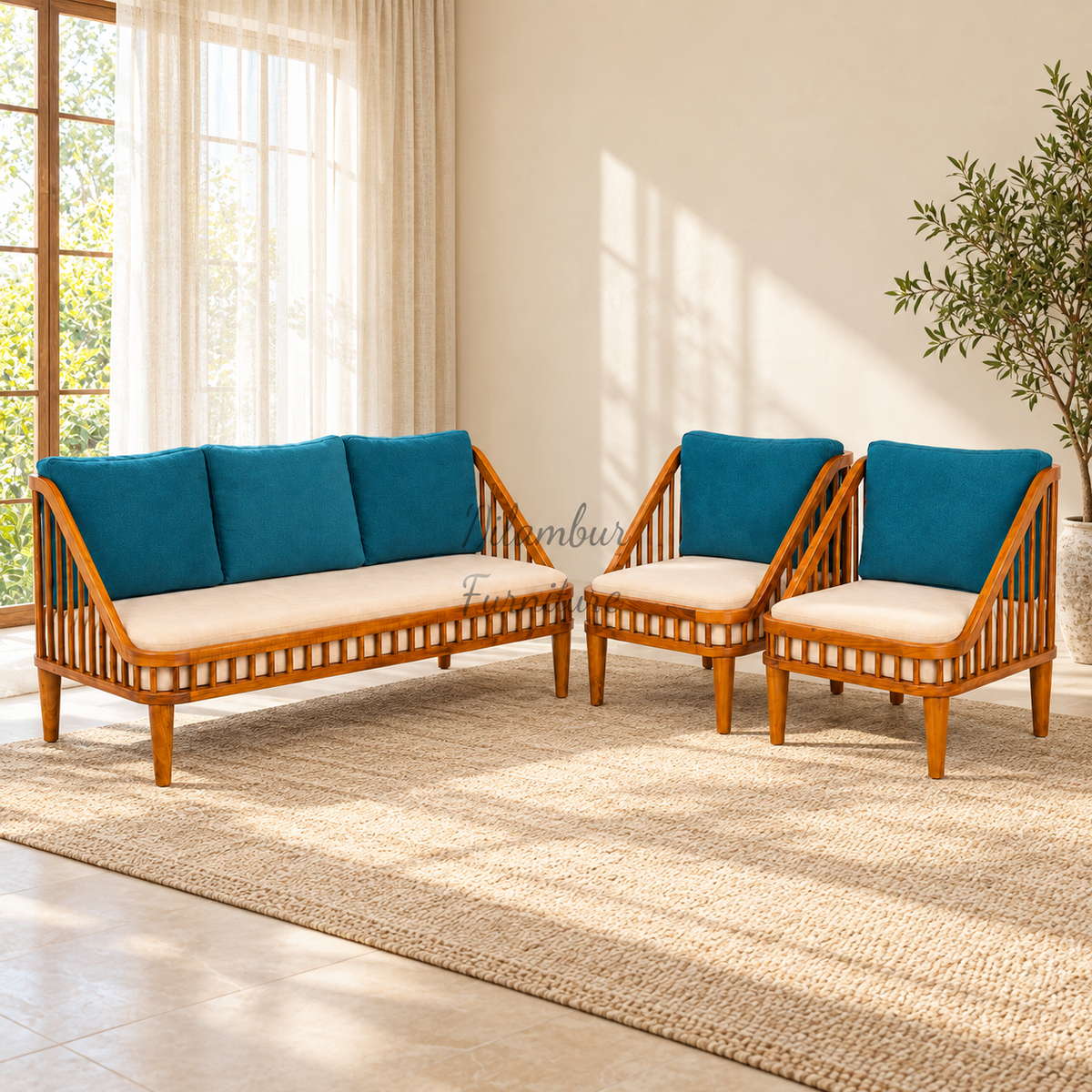 NEXA TEAK WOOD SOFA